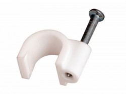 Крепеж кабеля круглый REXANT 8мм, белый 07-4008-20