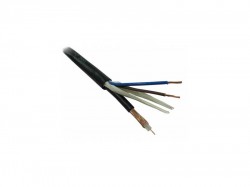 Кабель SIGMA для CCTV РК75-5+2x0,75mm уличный медный чёрный