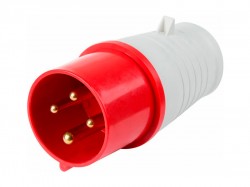 Вилка 024 переносная 3P+PE 32А 380В IP44 REXANT 11-8904