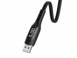 HOCO S6 для передачи данных и зарядки USB-Lightning, 2.4A, 1.2м, черный