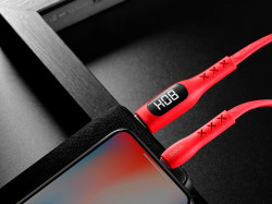 HOCO S6 для передачи данных и зарядки USB-Lightning, 2.4A, 1.2м, красный