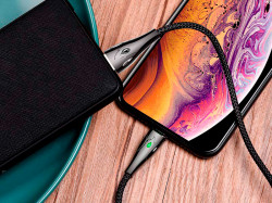 HOCO U75 Blaze для передачи данных и зарядки USB-Lightning, магнитный коннектор, 3A, 1.2м, черный