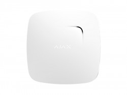 Беспроводной датчик дыма и угарного газас сиреной Ajax FireProtect Plus white