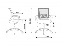 Кресло Бюрократ CH-695NLT черный
