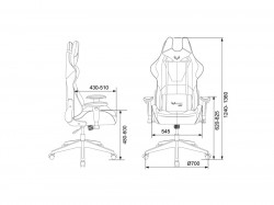 Кресло игровое Zombie VIKING 5 AERO  черный/желтый с подголовником