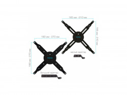 Кронштейн для проекторов Kromax PROJECTOR-100 grey