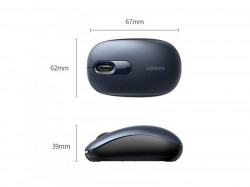 Мышь беспроводная UGREEN MU105 USB dark blue