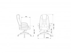 Кресло игровое  Zombie 8 черный/оранжевый