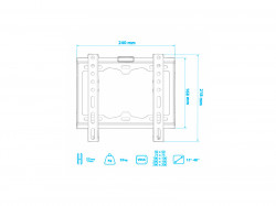 Кронштейн для TV и LCD мониторов Kromax Tuarex OLIMP-115 black