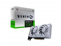 Видеокарта MSI GeForce RTX 5060 8G VENTUS 2X WHITE PCI-E 5.0 Видеокарта MSI GeForce RTX 5060 8G VENTUS 2X WHITE PCI-E 5.0