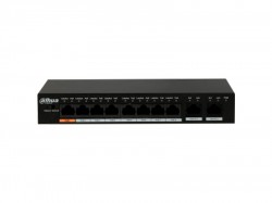 Коммутатор сетевой Dahua DH-PFS3010-8ET-96 8 PoE, 2xGBbit Uplink