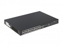 Коммутатор сетевой Dahua DH-PFS4226-24ET-360 24 PoE, 2xGBbit Uplink, 2xSFP