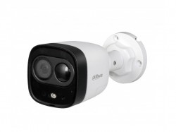 HDCVI камера Dahua DH-HAC-ME1500DP plastic+metal (5MP/2.8mm/0.02 Lux/IR20m,IP67/PIR, сирена и строб)