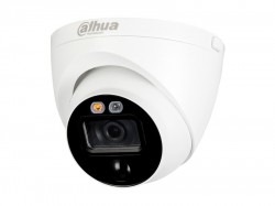 HDCVI камера Dahua DH-HAC-ME1200EP-LED-0280B plastic + metal (2MP/2.8mm/IR20m, IP67/Audio, mic, spiker, siren, PIR)