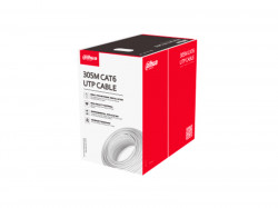 Кабель OFC UTP CAT6 внутренний Dahua DH-PFM920I-6UN-C-white (305м в бухте/ 0.53mm/ CE CPR Eca/ белый) 1.0.99.50.10437-0001