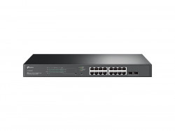 Коммутатор POE Omada TP-LINK SG2218P (16×POE+ 1Гбит/ 2×SFP 1Гбит/ 20 Гбит/с/ Auto MDI/MDIX/ Cloud/ Omada SDN/ L2+/ 150W)