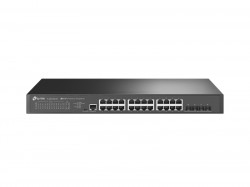 Коммутатор POE Omada TP-LINK SG3428X-M2 (24×POE+ 2,5Гбит/ 4×SFP 10Гбит/ 1×RJ45 1 Гбит/с/ 1×Micro-USB/ 200 Гбит/с/Standalone-управление/ Omada SDN/ L2+/ 45,1W)
