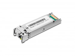 SFP модуль одномодовый двунаправленный Omada TP-LINK SM321A (1000Base-BX WDM/ LC/ 1,25 Гбит/с/ до 20 км/ 1550nm TX, 1310nm RX/ горячая замена/ DDM/ SFP-MSA/ 0°C - +70°C)